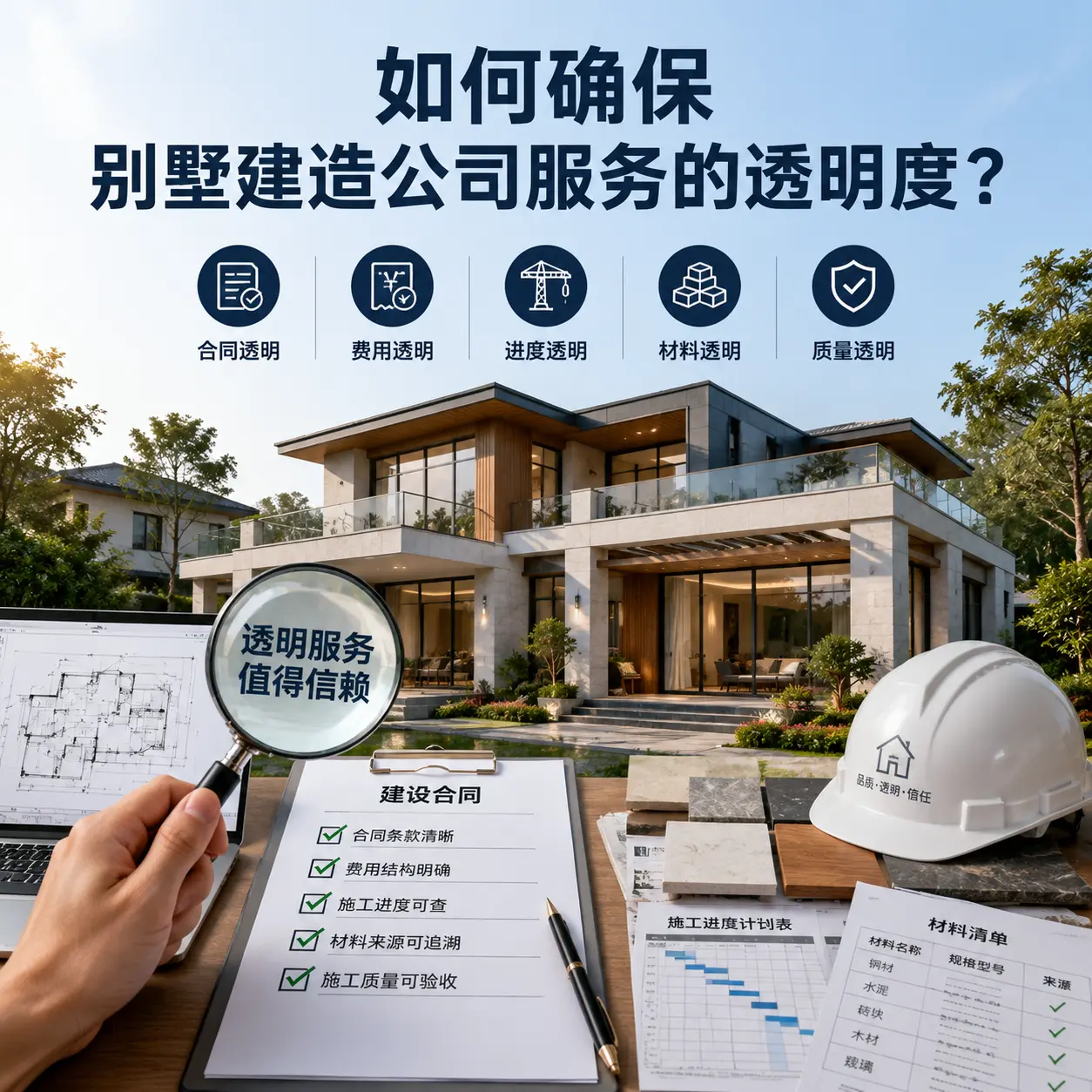 在 万山 如何确保别墅建造公司服务的透明度?