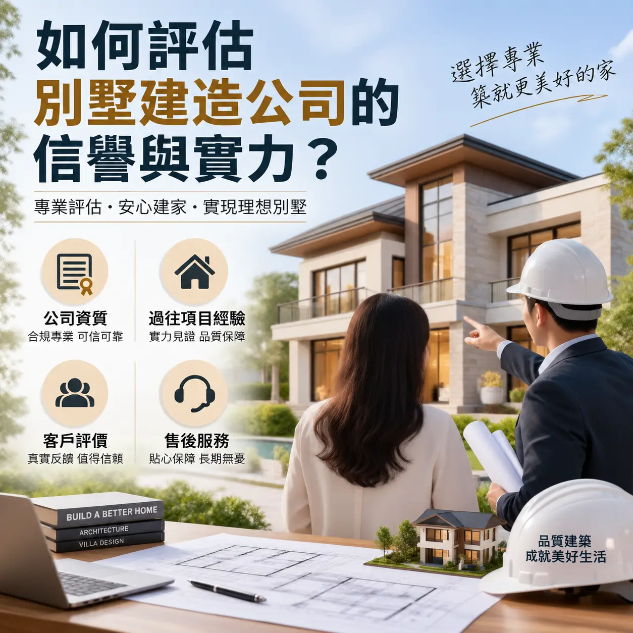 如何评估 万山 别墅建造公司的信誉与实力?