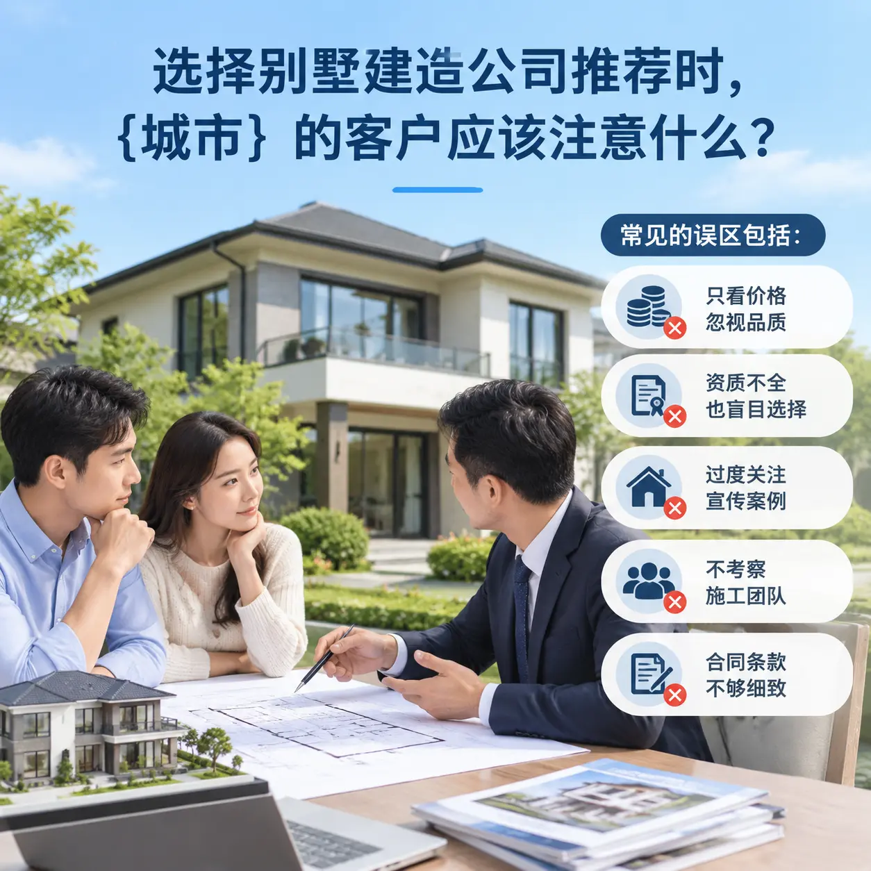 选择别墅建造公司推荐时,万山 的客户应该注意什么?