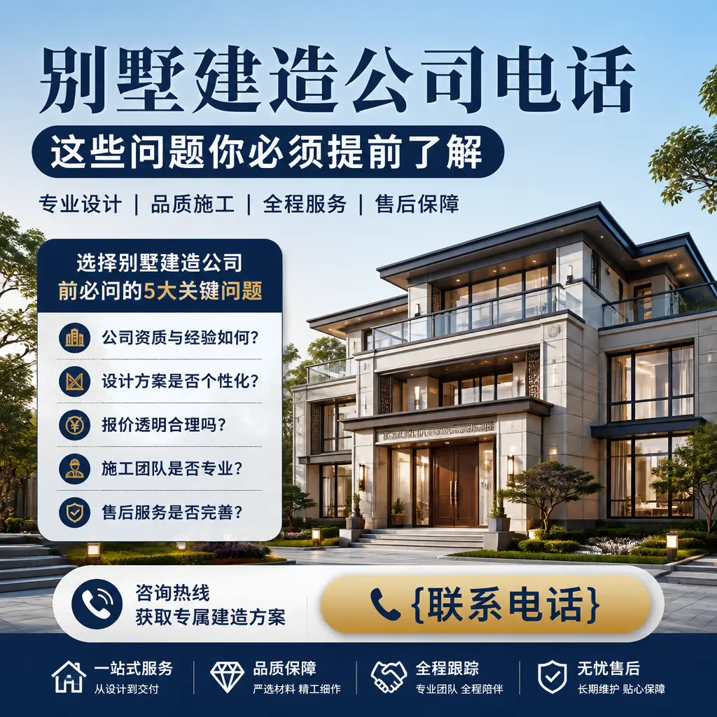 万山别墅建造公司电话，这些问题你必须提前了解